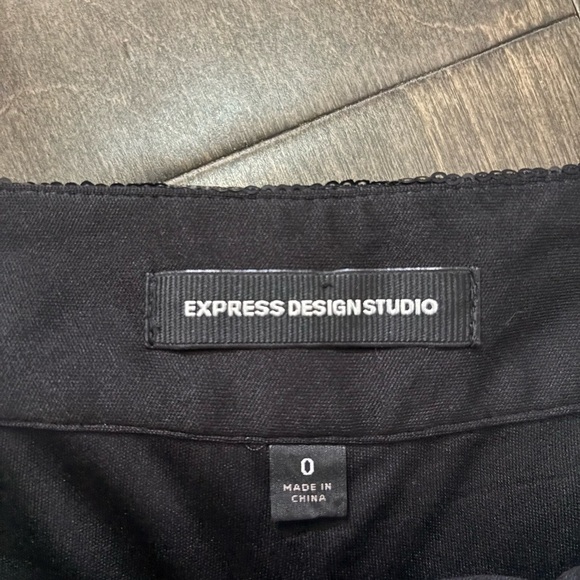 Express Black Sequin Women's Shorts - Picture 2 of 6